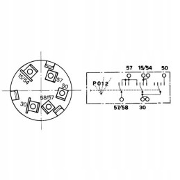 Užvedimo jungiklio korpusas fiat new holland ford 5112124 499810