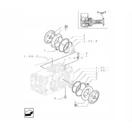 Stabdžių diskas new holland tm 5154521 cnh