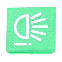 Rakto jungiklio įdėklas 14x14mm apšvietimas