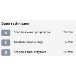 Šakė ant profiliuoto vamzdžio su 29x2 spyruokliniu žiedu