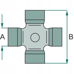 Nereikalaujantis priežiūros ašies varomasis skersinis 35x96 8 mm granitas