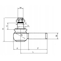 Kubota L2201 L2600 strypo galas, dešinysis