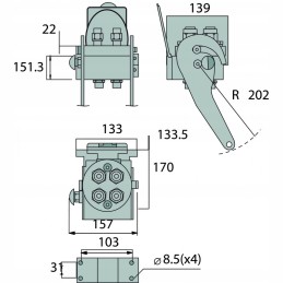 Kištukas 2p506 4 12g mc 86002035