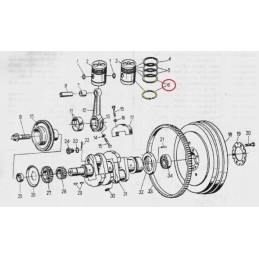 Alyvos stūmoklio žiedas 5000830 c 330 originalus u