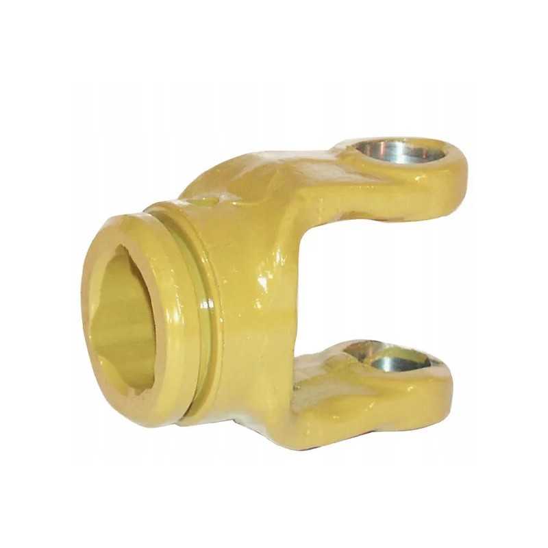 Šakė ant profiliuoto vamzdžio su spyruokliniu žiedu