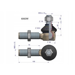 Vairo jungtis Manitou 6063 Warynsk