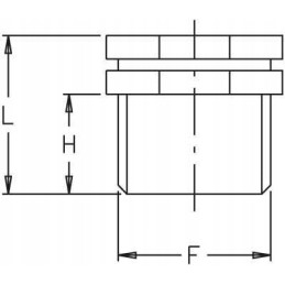 Uždarymo kamštis 1 1 4 išorinis sriegis
