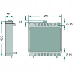 Massey Ferguson 74715064 varinis radiatorius