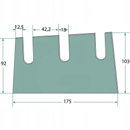 Įstrižas pjovimo peilis 190190076