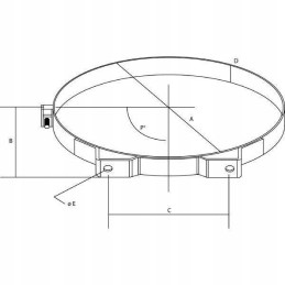 Tvirtinimo juosta, skersmuo 182mm, atstumas tarp