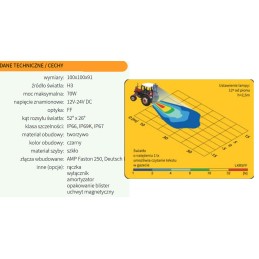 Halogeninė darbo lempa ursus john deere holland jcb
