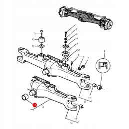Priekinės ašies įvorė massey ferguson 3429044m1 užsakymas