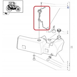 Kuro jutiklis new Holland korpusas cnh 5096419