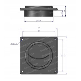 Oro įleidimo angos oro anga bizono tarpanas