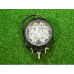 Darbinė lempa 9 LED 12v 24v apvalus halogeninis prožektorius