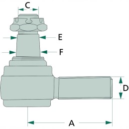 Rutulinė jungtis m20x1 5 18 20 38710807