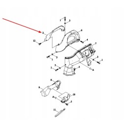 Ts06456020002 viršutinis prietaisų skydelio dangtis