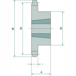 Grandininis ratas su 15 fi 25 mm 3 4 7 16 colių