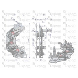 Generatoriaus diodinis lygintuvas mf3 naujo tipo expom k