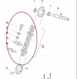 Lifto grandinė ca550 4 35 m 26 jungtys 8401