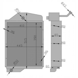 Varinis vandens aušintuvas Zetor Turbo 7320 7340