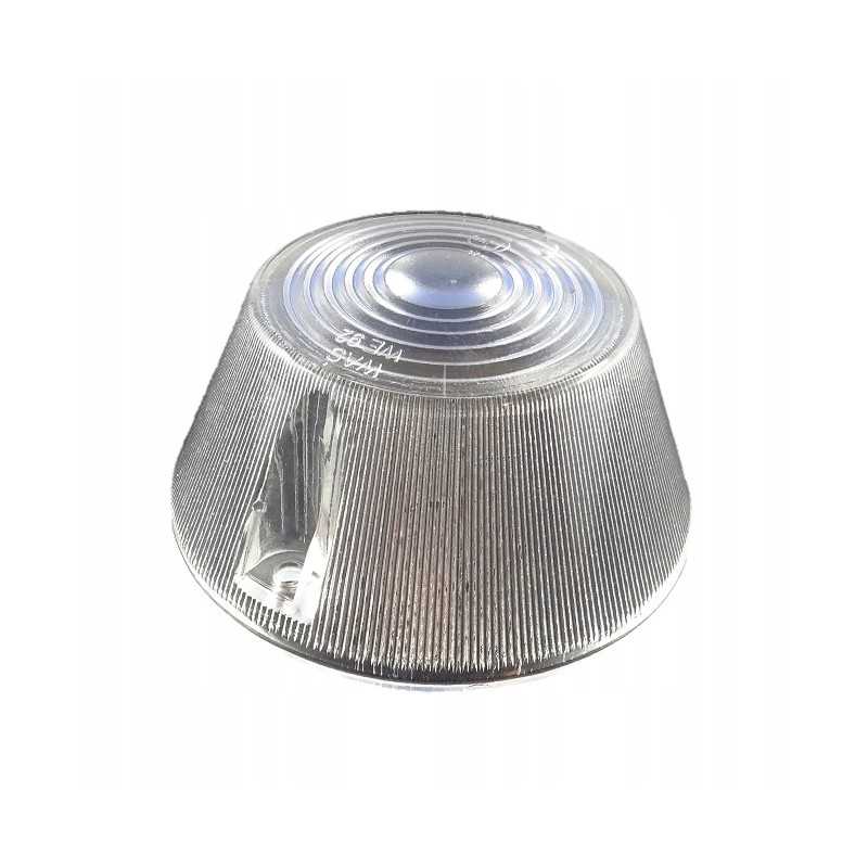 2x apvalus baltas lempos gaubtas priekabos priekyje buvo we92