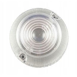 2x apvalus baltas lempos gaubtas priekabos priekyje buvo we92