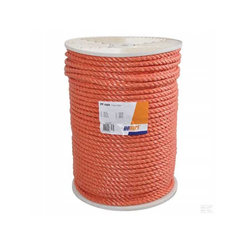 Gopart oranžinė polipropileno virvė 14mm 220m
