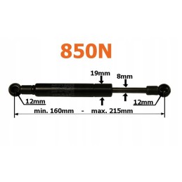 Dujų amortizatoriaus korpusas ih steyr 82032040 850n