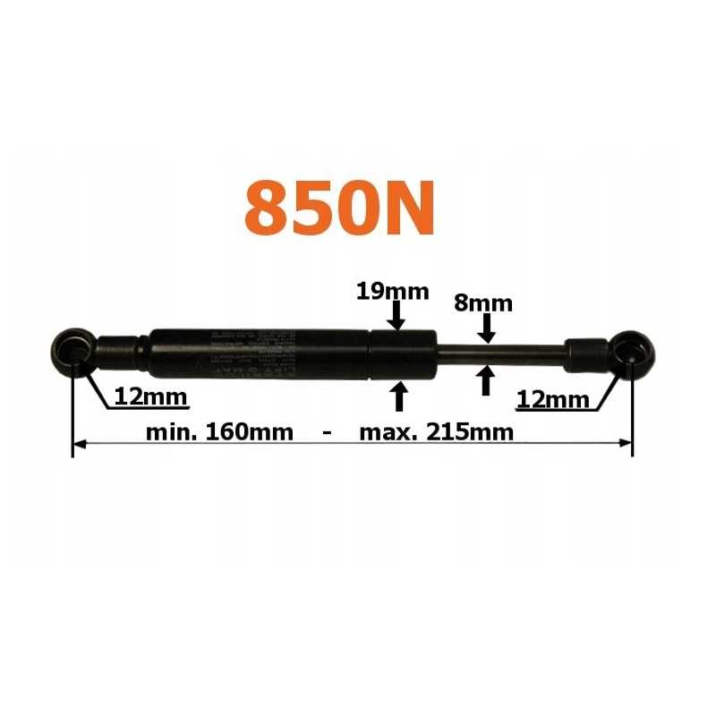 Dujų amortizatoriaus korpusas ih steyr 82032040 850n