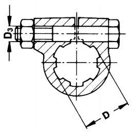 Walterscheid knp1 profilio rankovė 3 8 z6 70 k