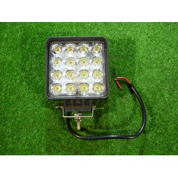 Darbinė lempa 16 LED 12v 24v kvadratinė halogeninė lempa