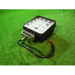 Darbinė lempa 16 LED 12v 24v kvadratinė halogeninė lempa