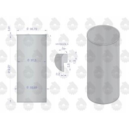 Variklio rankovė šlifuota mf3 originalus ursus motoge