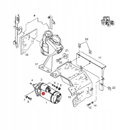 Fendt starterio įvorė f824900060140 originali
