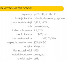 Zetor Ursus priekinių žibintų lempa, priekinė kairė