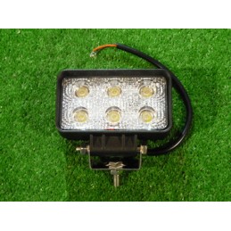 Darbinė lempa 6 LED 12v 24v stačiakampė halogeninė lempa