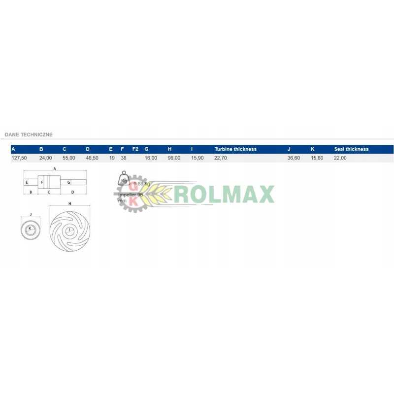 Ford siurblio remonto komplektas 81864001