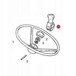 Sparex deluxe guminė vairo rankenėlė