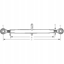 Viršutinė jungtis m24 200 mm 1 kat. tl2002411gp