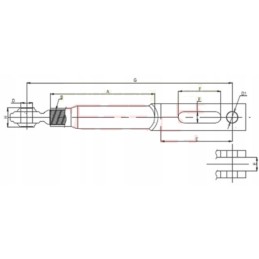 Kairė pakaba Ursus C 385 Zetor 6 cyl 89450989