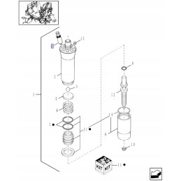 Vožtuvo presas new Holland korpusas cnh 87042326
