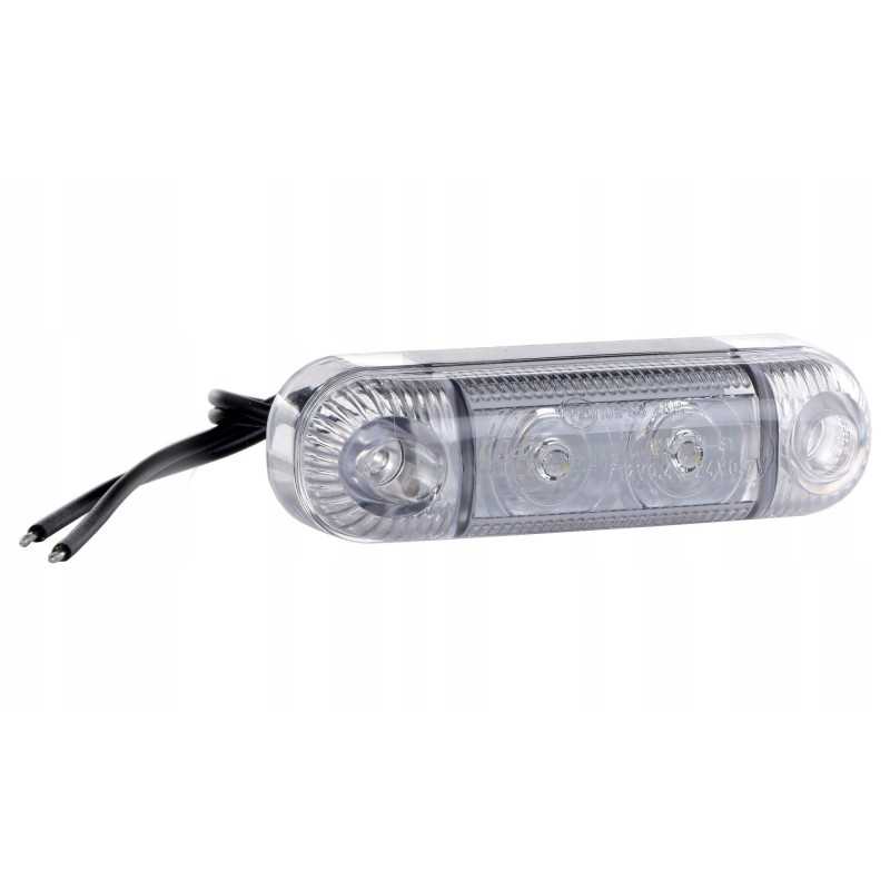LED priekinis gabaritinis žibintas w61 12v 24v baltas
