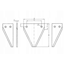 206236m1hn pjovimo peilis 2 7 mm