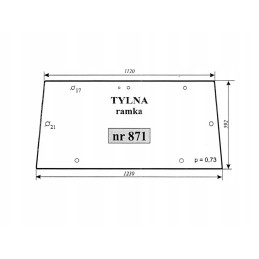 Massey Ferguson 871 galinis langas 3476182m1