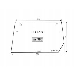 Galinis langas deutz fahr dx 892 04352383 04352384
