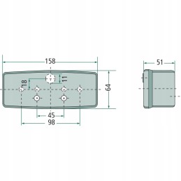 Galinis kombinuotas žibintas 04349207 hella
