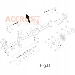 Asimetrinė pavaros pavara zf 87x87x35mm re2319
