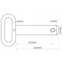 Smeigtukas su rankena 30x183mm kramp z530182kr