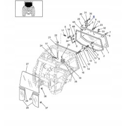 Galinio lango vyriai new holland fiat g ford 986100